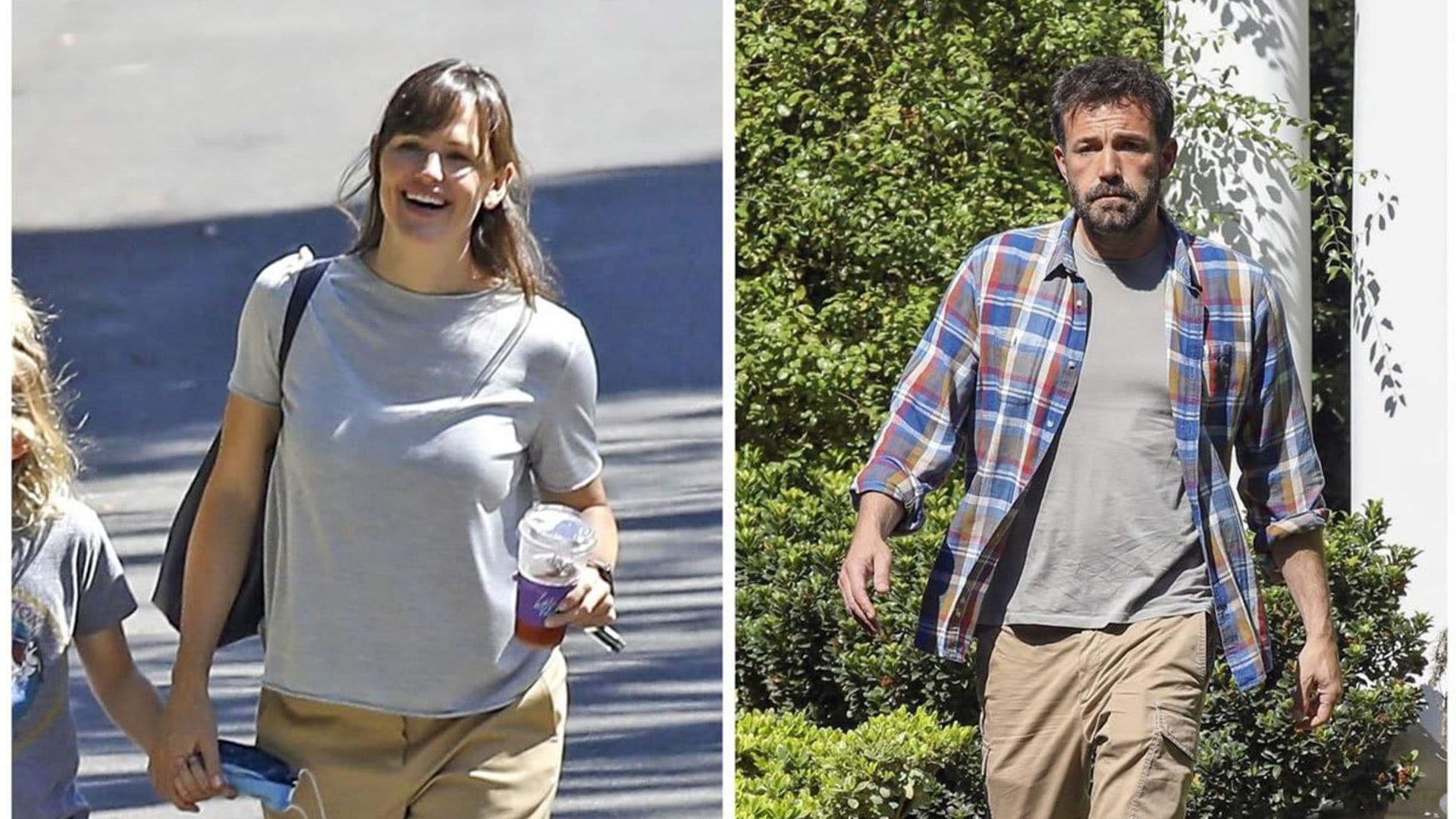 Jennifer Garner and son Samuel pay Ben Affleck a visit
