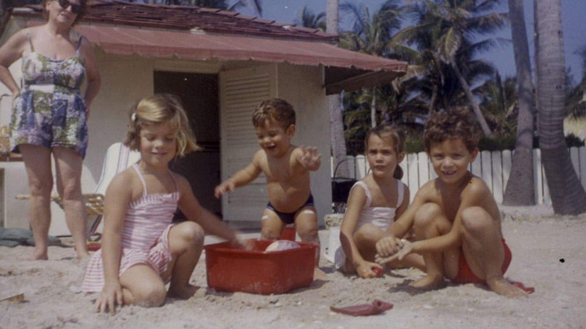 Kennedy family photos, Jackie O's maternity dress from nanny up for auction