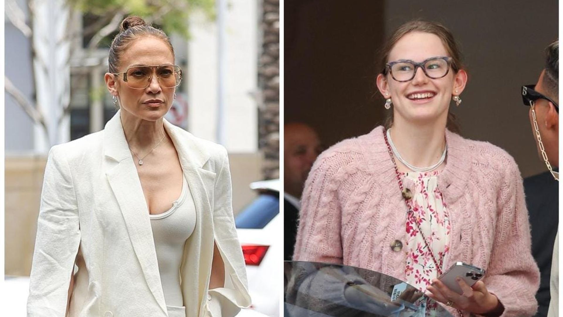 Jennifer Lopez and Violet Affleck were spotted having lunch in Los Angeles