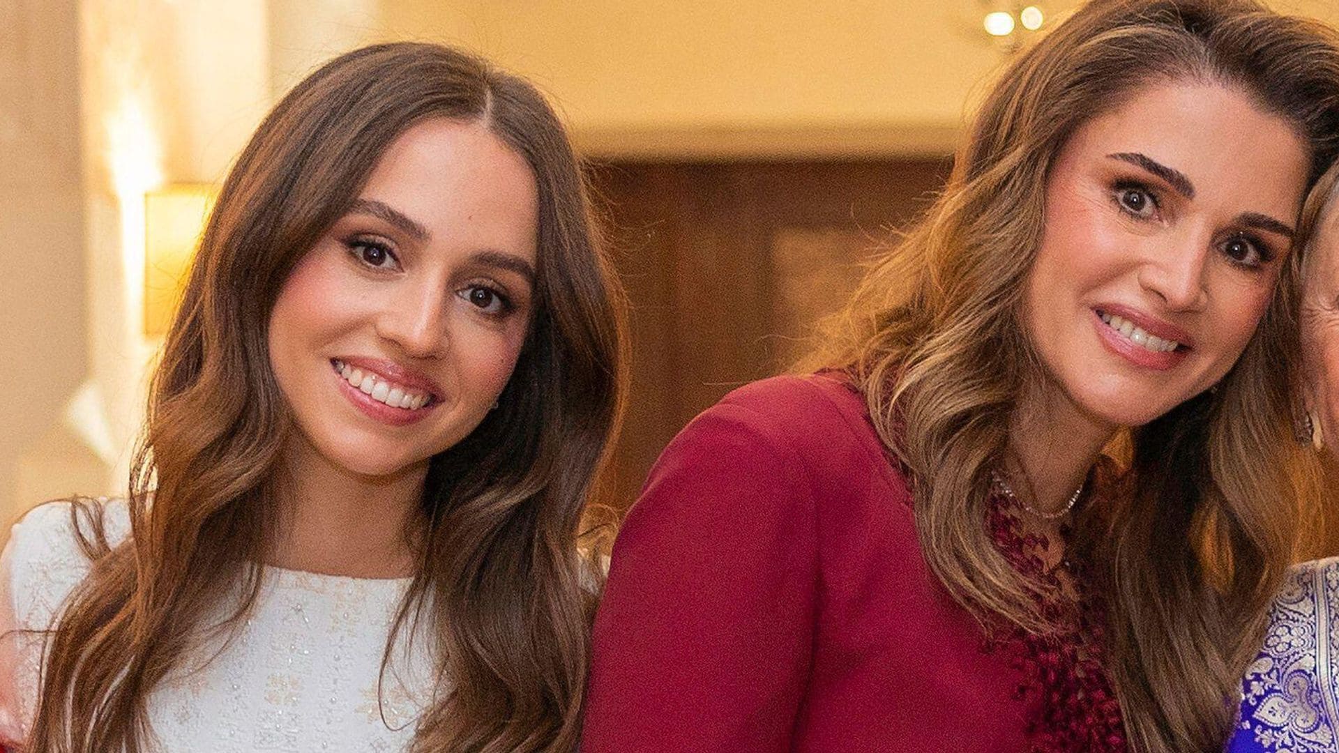 Princess Iman's baby girl Amina appears in rare new photo with grandmother Queen Rania