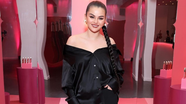Selena Gomez Celebrates The Launch Of Rare Beauty's Soft Pinch Tinted Lip Oil Collection