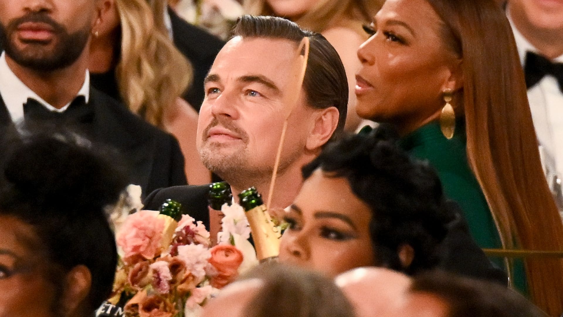 Leonardo DiCaprio and Teyana Taylor at the 83rd Annual Golden Globes.