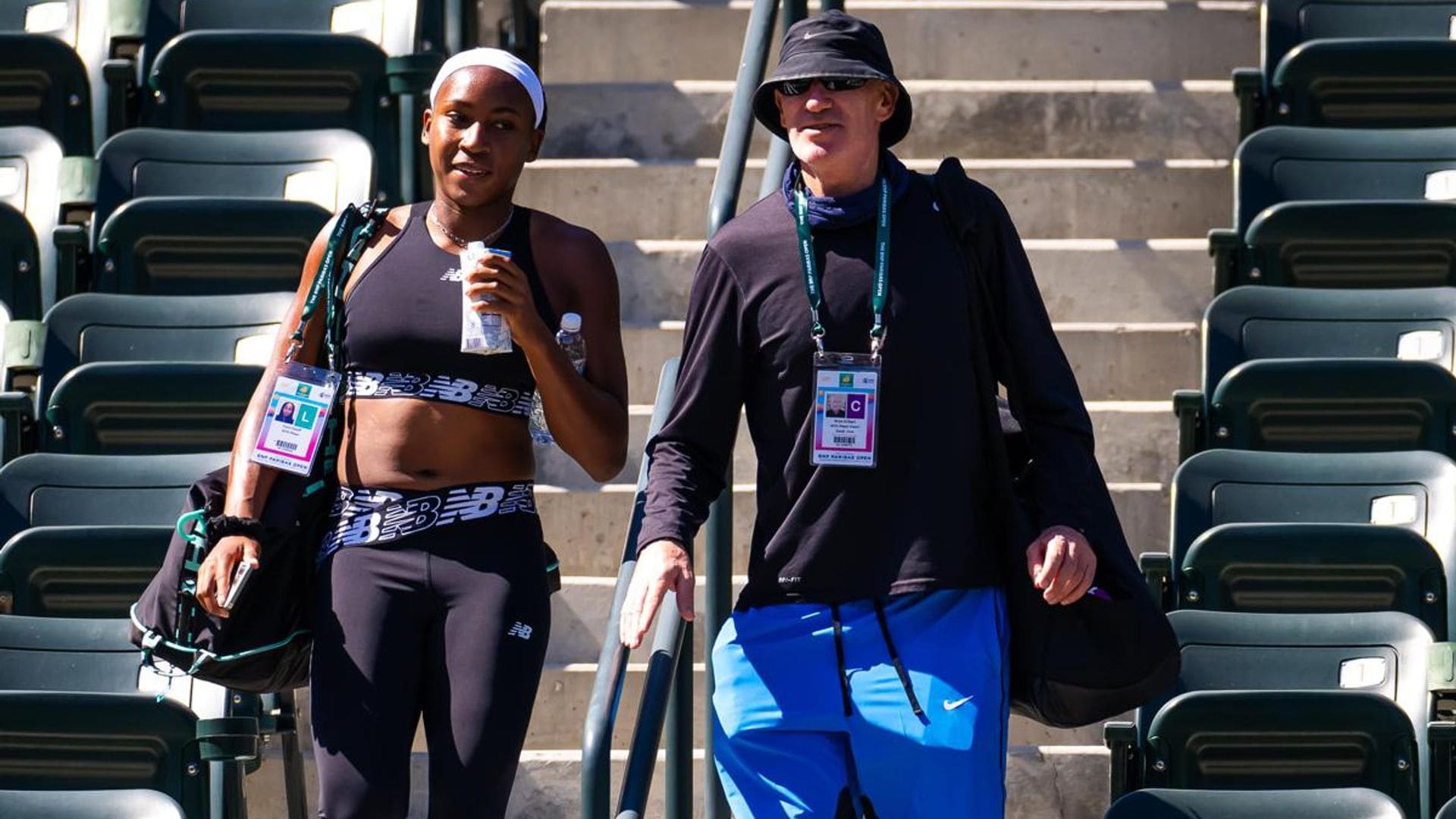 Coco Gauff and coach Brad Gilbert reunite after he coached Zendaya for ‘Challengers’