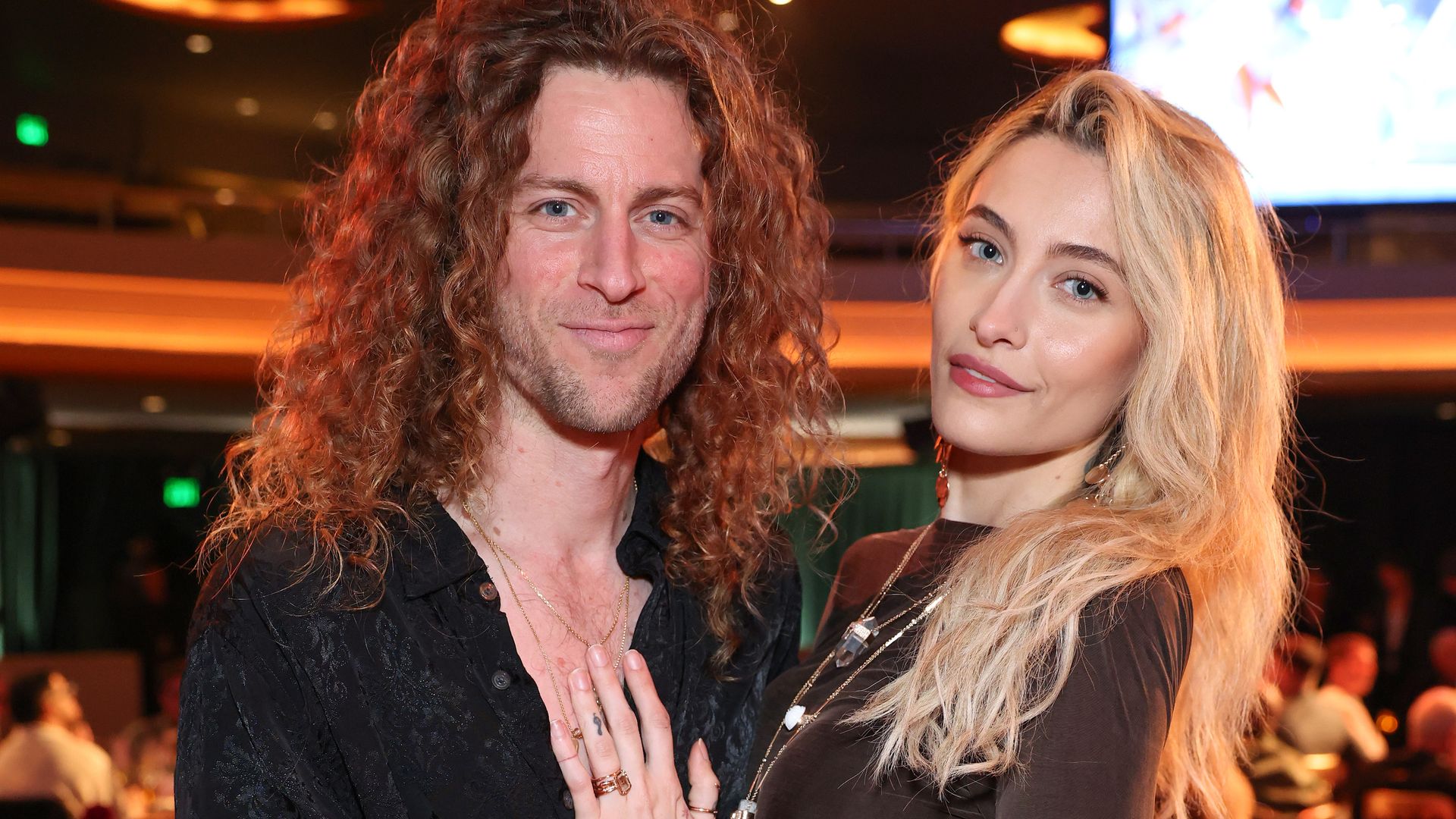 Paris Jackson and fiancé Justin Long are all smiles in rare public outing in Malibu 