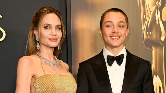 Angelina Jolie and her son Knox