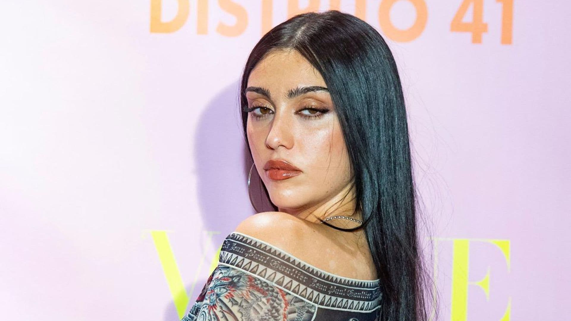 Lourdes Leon stuns in a sheer dress in Madrid