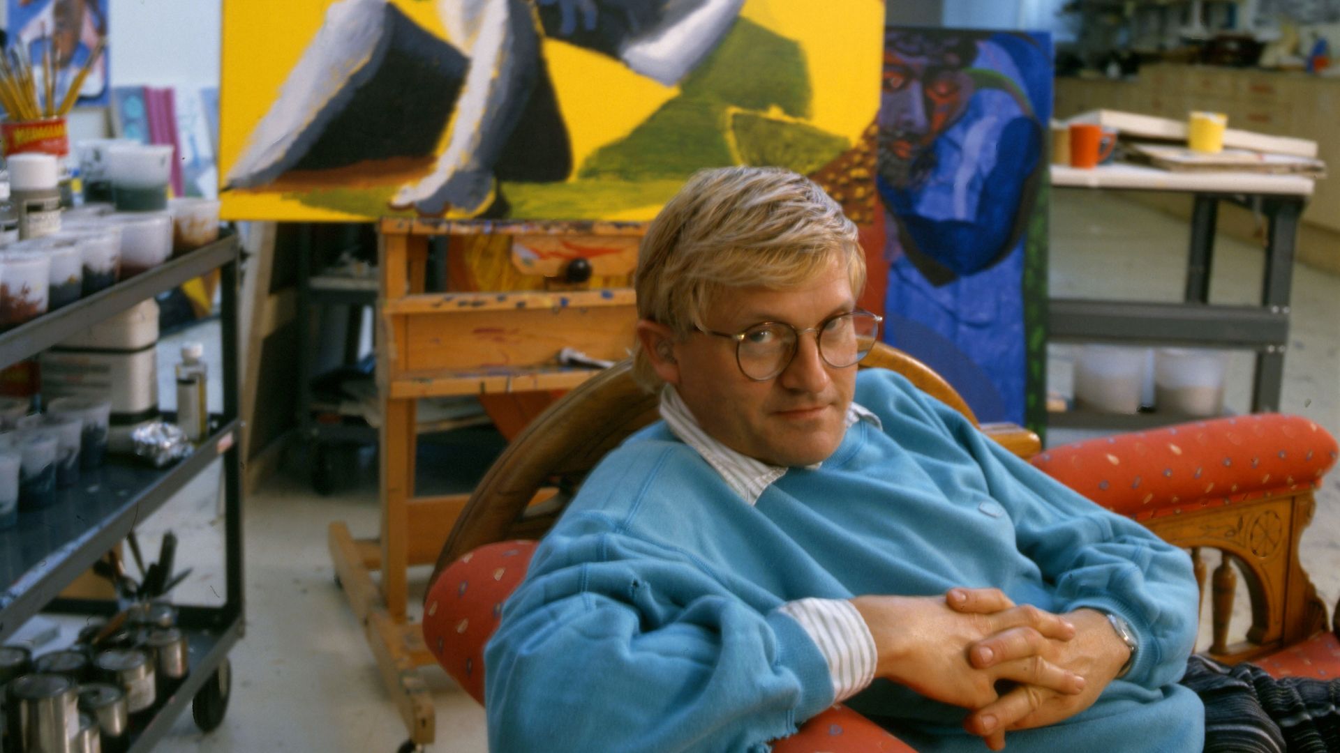 Hockney tried out different techniques throughout his life, working consistently until his death