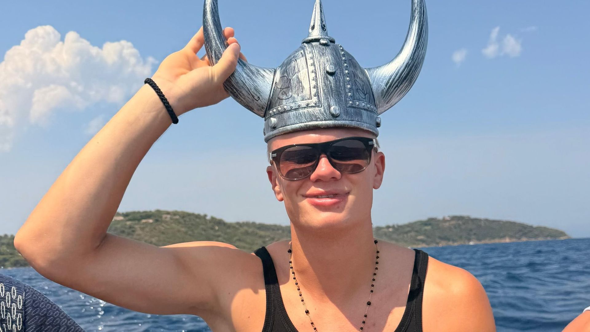 Erling Haaland celebrates 26th birthday in true Viking fashion aboard a yacht