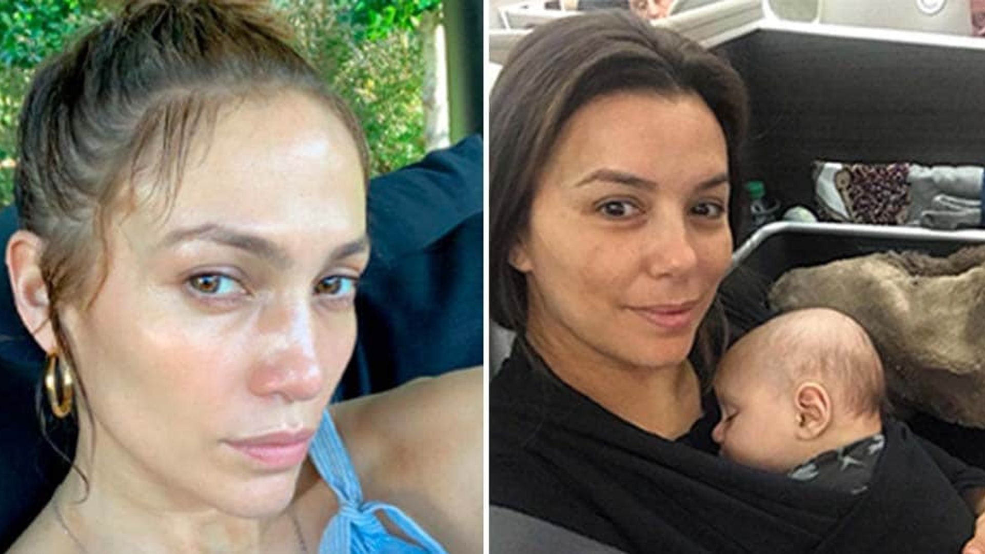 Celebrities share intimate makeup-free selfies - check out their looks!