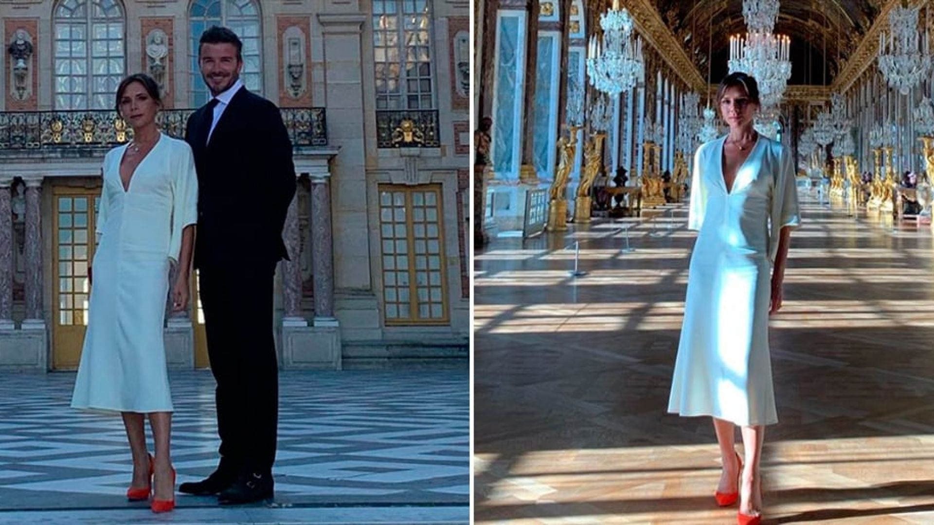 David and Victoria Beckham celebrate their anniversary in style at Versailles
