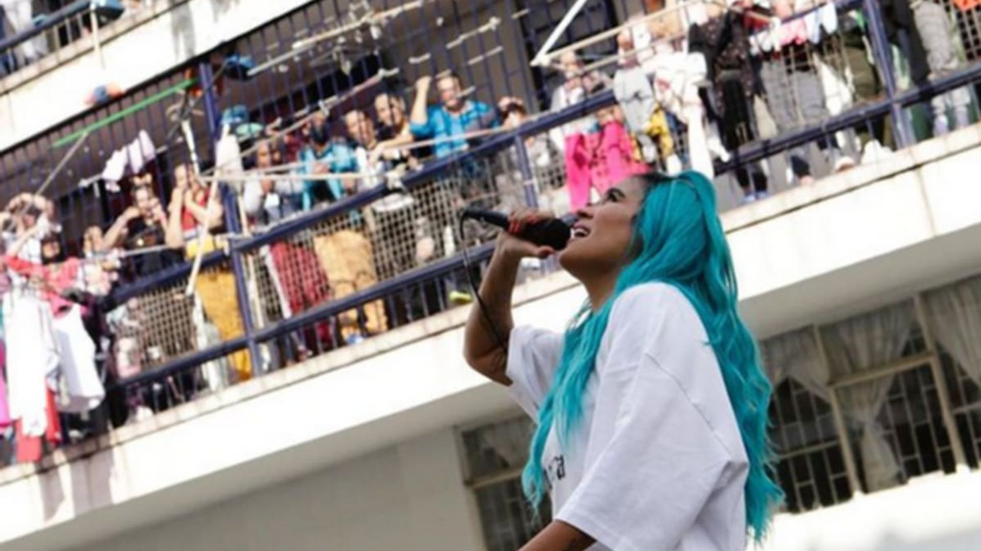 Karol G gives an emotional performance at a women’s prison in Colombia