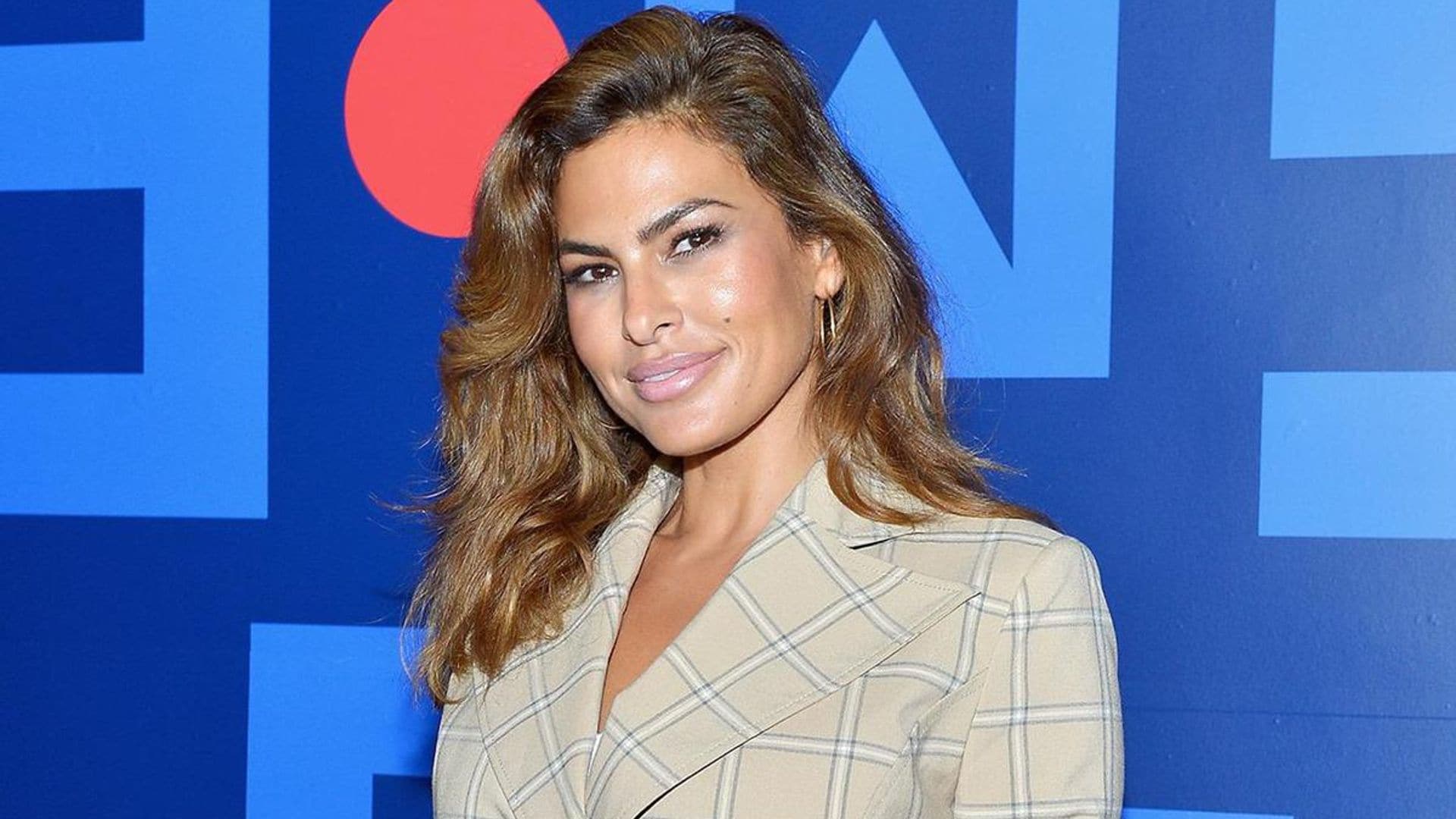 Eva Mendes rocks a t-shirt with a picture of her husband Ryan Gosling dressed as Ken