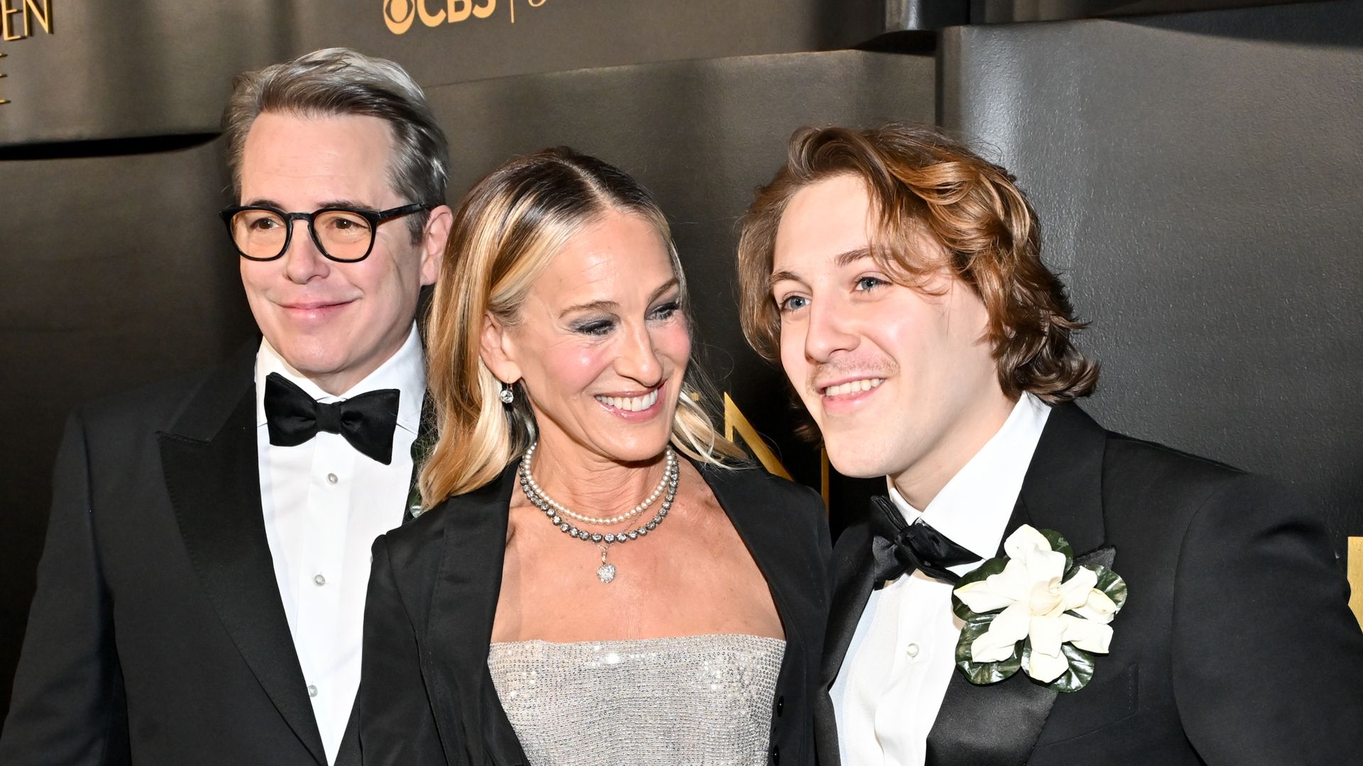 Matthew Broderick, Sarah Jessica Parker and James Wilkie Broderick at Golden Eve: The Golden Globes Honor Helen Mirren & Sarah Jessica Parker at The Beverly Hilton on January 06, 2026 in Beverly Hills, California. (Photo by Michael Buckner /Penske Media via Getty Images)