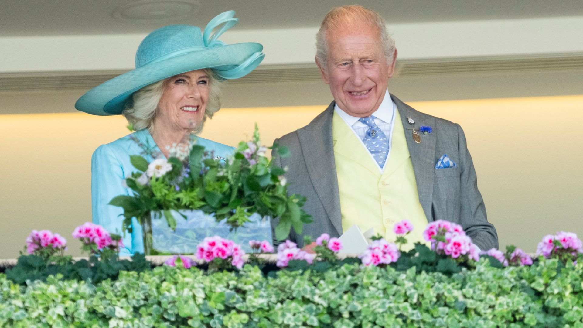 The couple rode alongside King Charles III and Queen Camilla during the traditional Royal Ascot carriage procession.