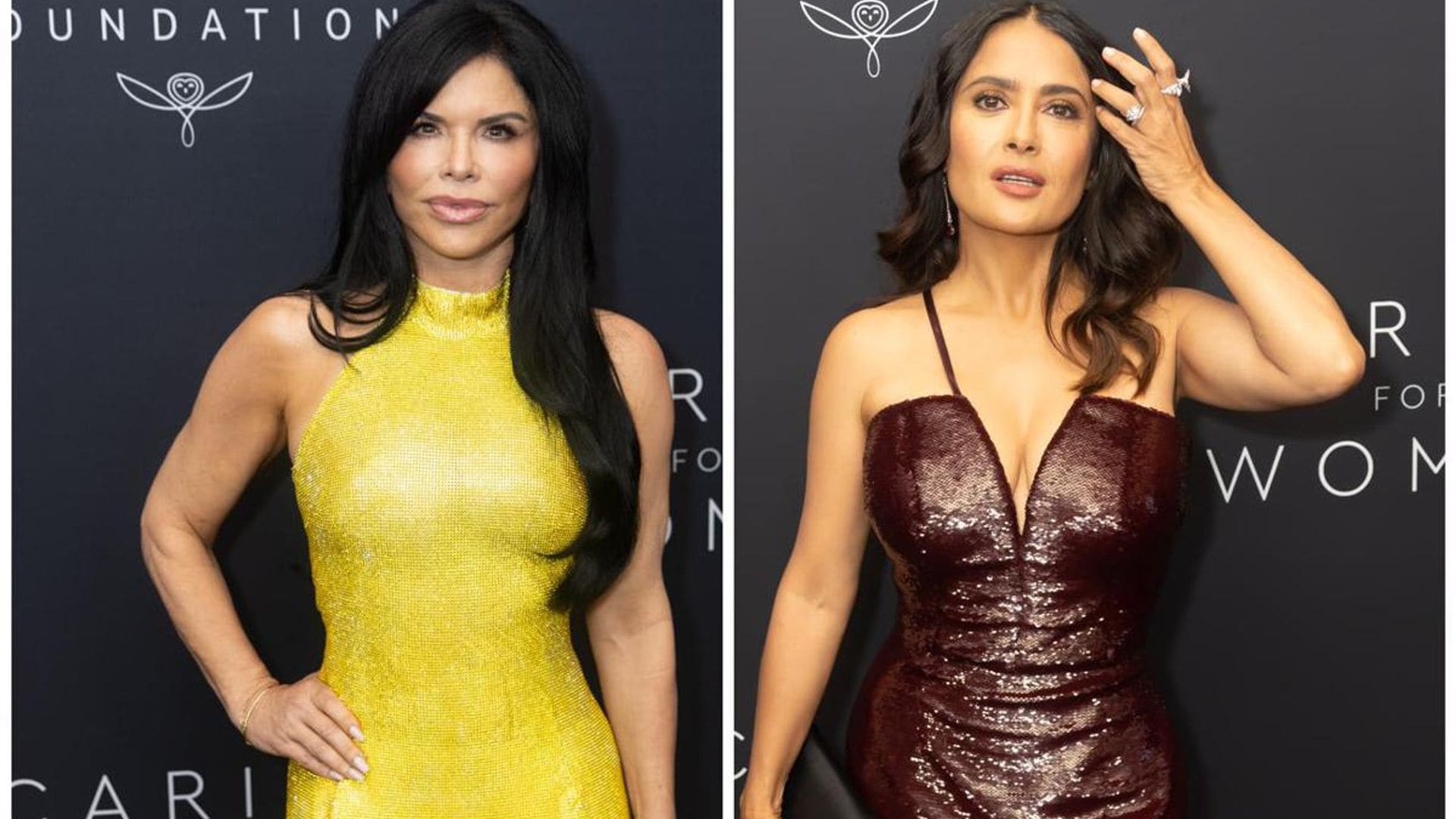Lauren Sanchez and Salma Hayek stun and party at charity dinner