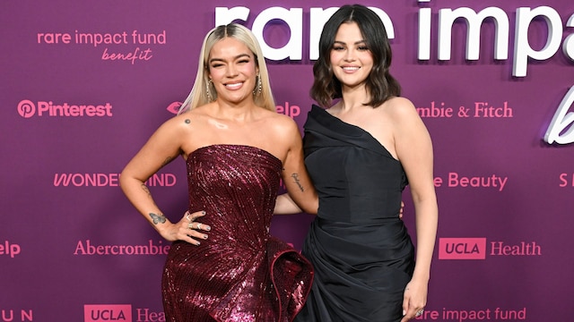 Karol G and Selena Gomez team up for a good cause in Los Angeles