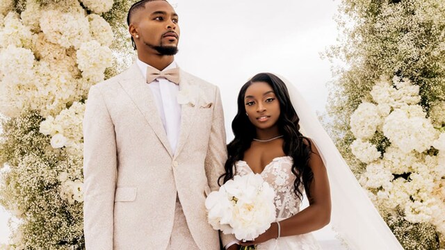 Simone Biles and Jonathan Owens