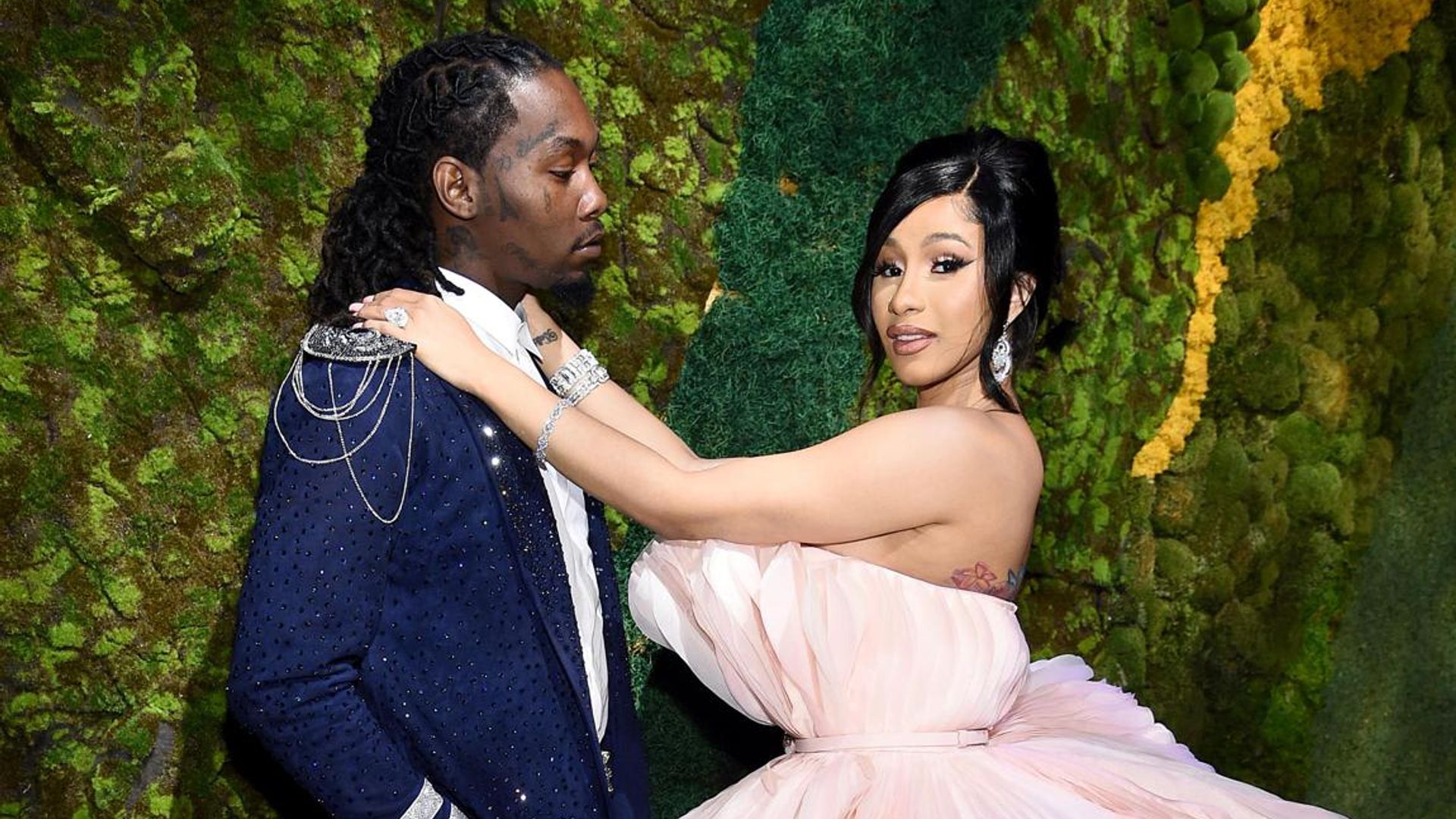 Cardi B bursts into tears as Offset presents her with massive sparkler for her birthday
