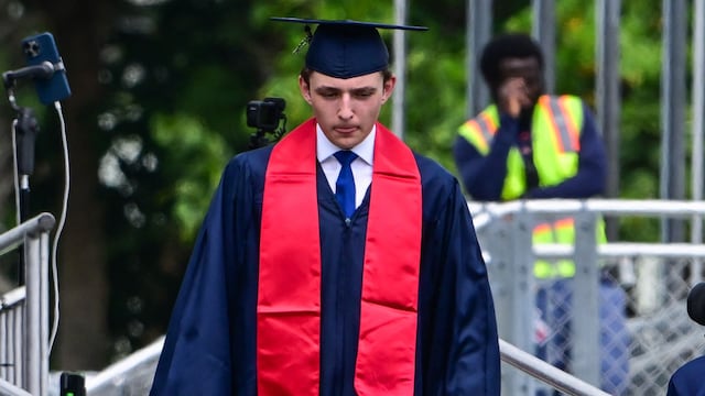 Barron Trump at his graduation