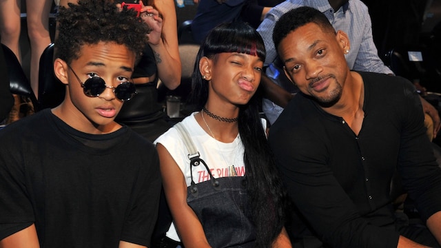 Jaden Smith, Willow Smith and Will Smith attend the 2013 MTV Video Music Awards