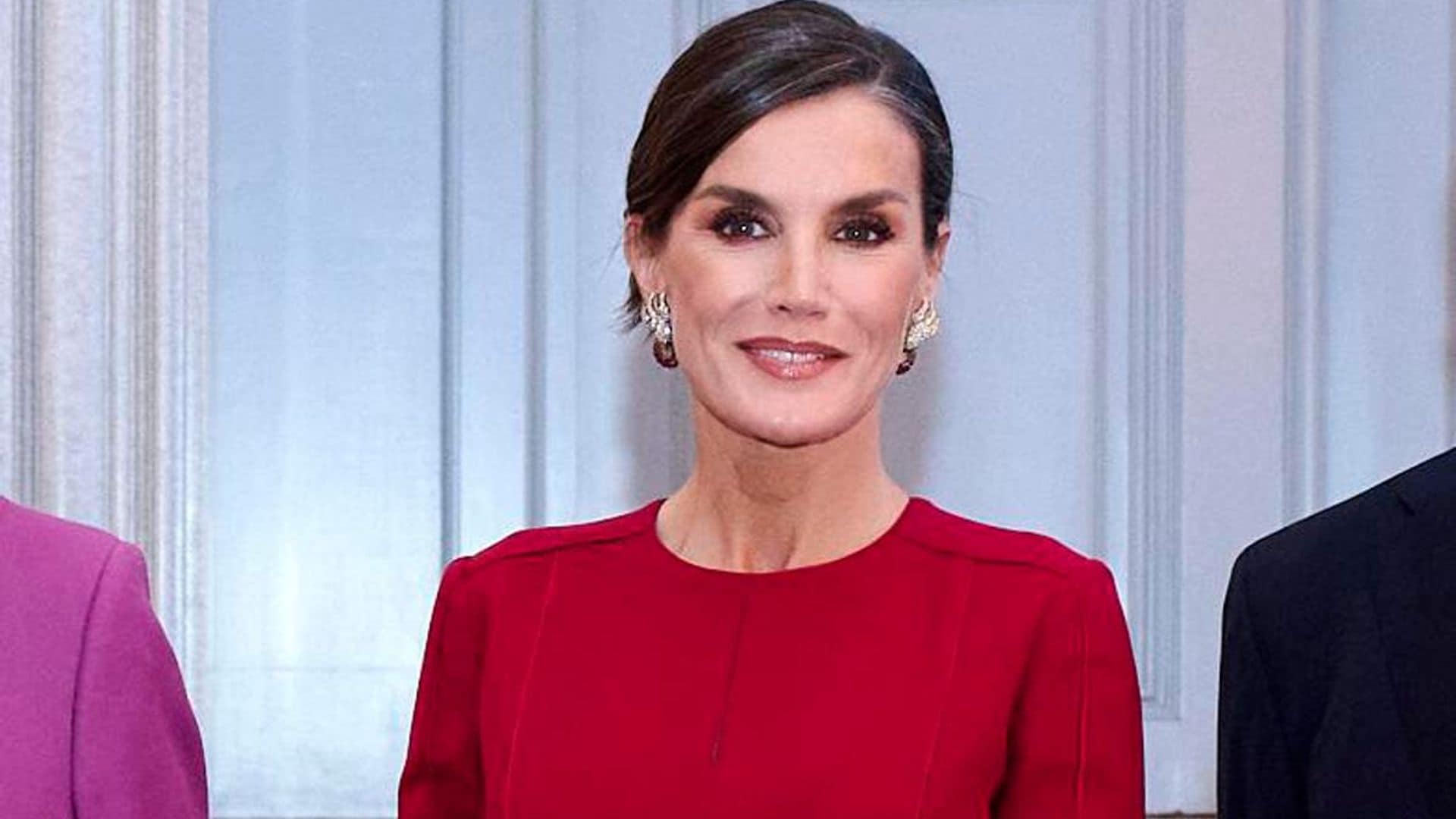 Queen Letizia has us thinking about red dresses for the holidays