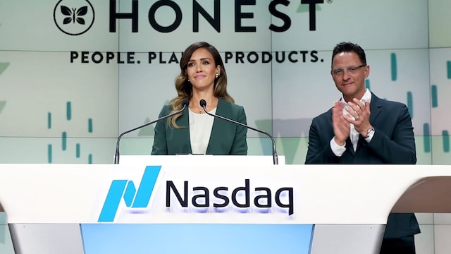 The Honest Company Rings The Nasdaq Stock Market Opening Bell To Mark The Company's IPO
