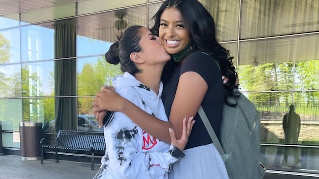 Vanessa Bryant sends Natalia Bryant off to prom