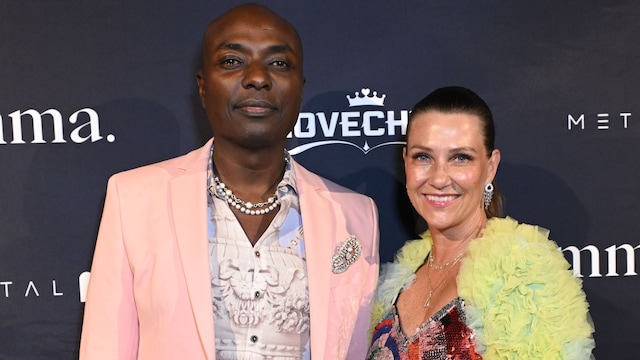 HOLLYWOOD, CALIFORNIA - NOVEMBER 13: Shaman Durek and Princess Martha Louise of Norway attend gamma. And Snoop Dogg Unveil Their New Jewelry Line "Love Child" on November 13, 2024 in Hollywood, California. (Photo by Olivia Wong/Getty Images)