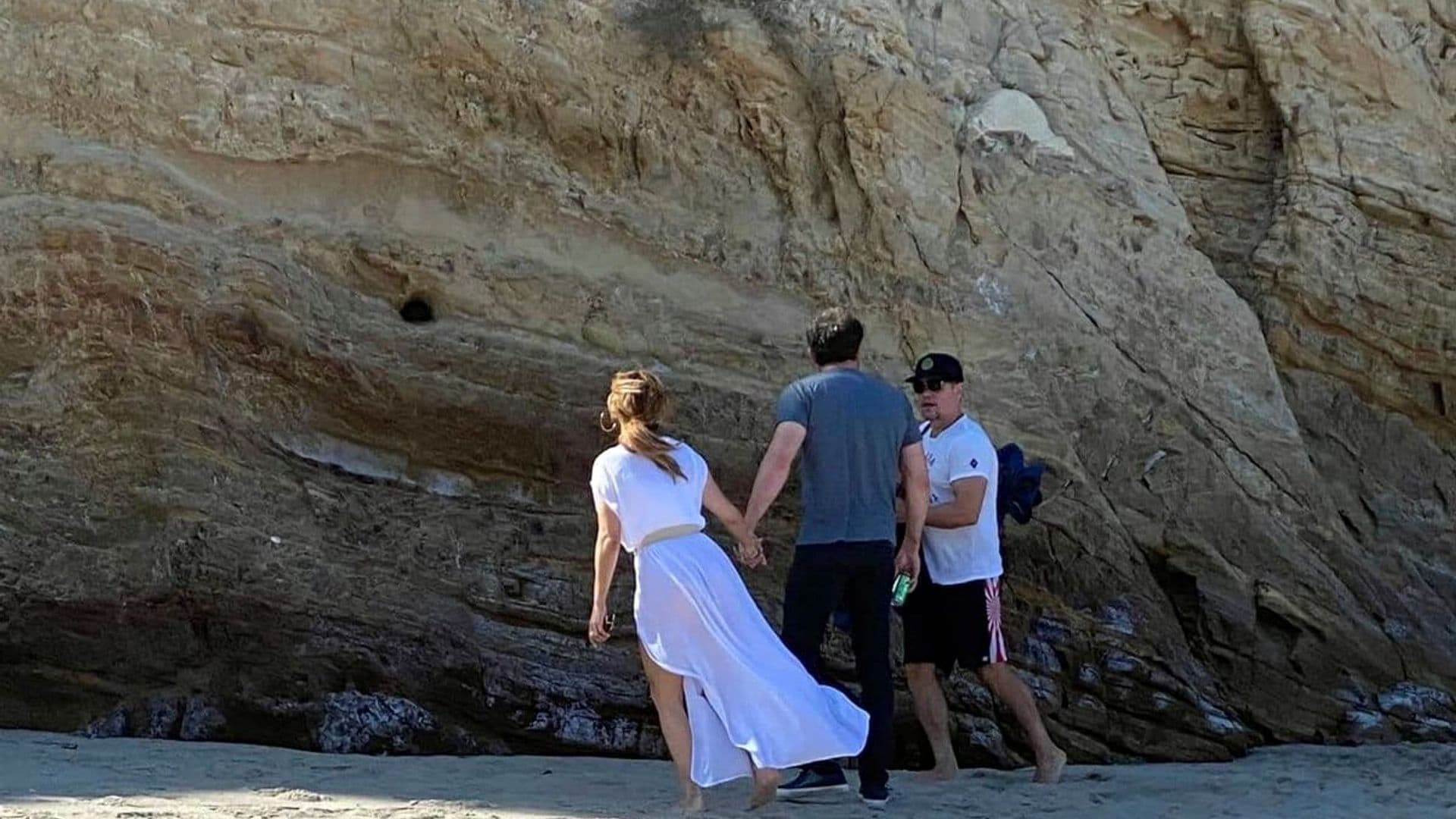Matt Damon was spotted hanging out with longtime friend Ben Affleck and Jennifer Lopez in Malibu