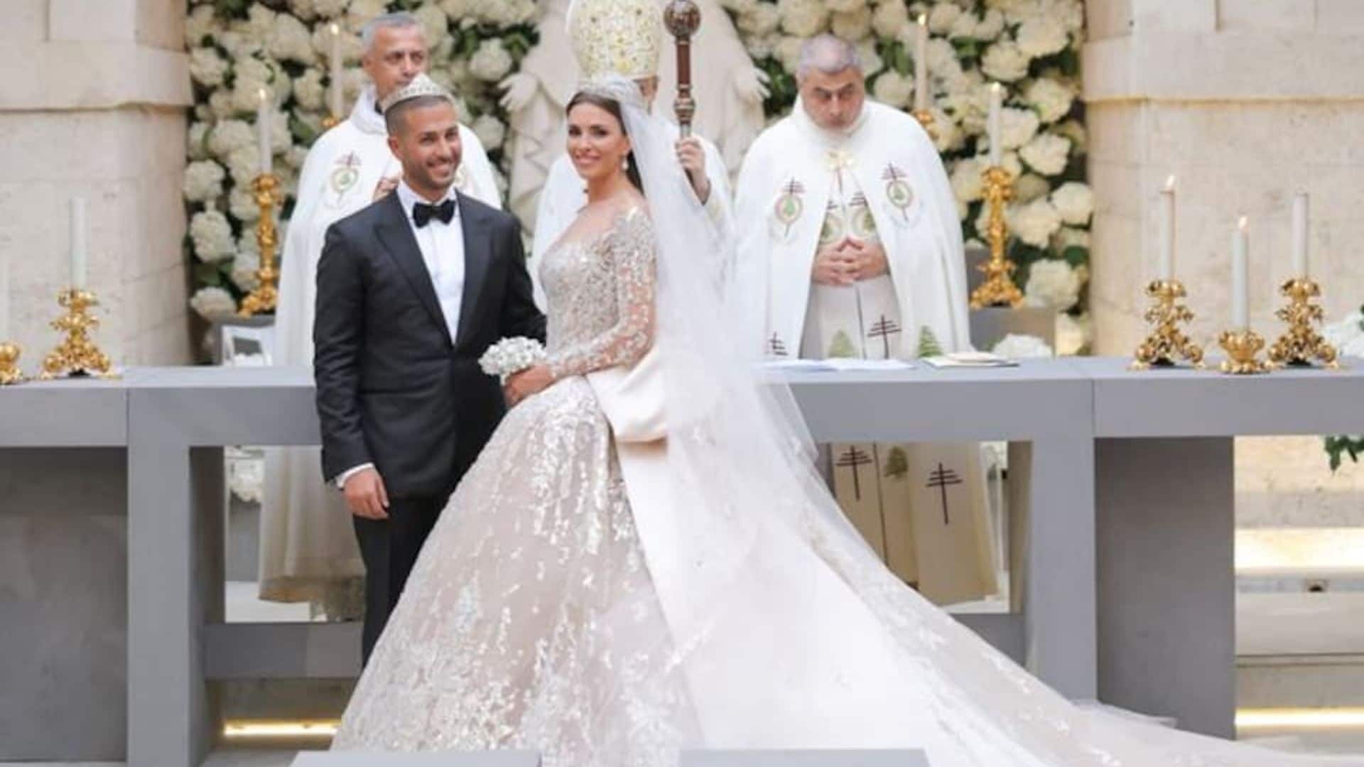 When your father-in-law is Elie Saab: Zein Qutami’s three stunning wedding dresses