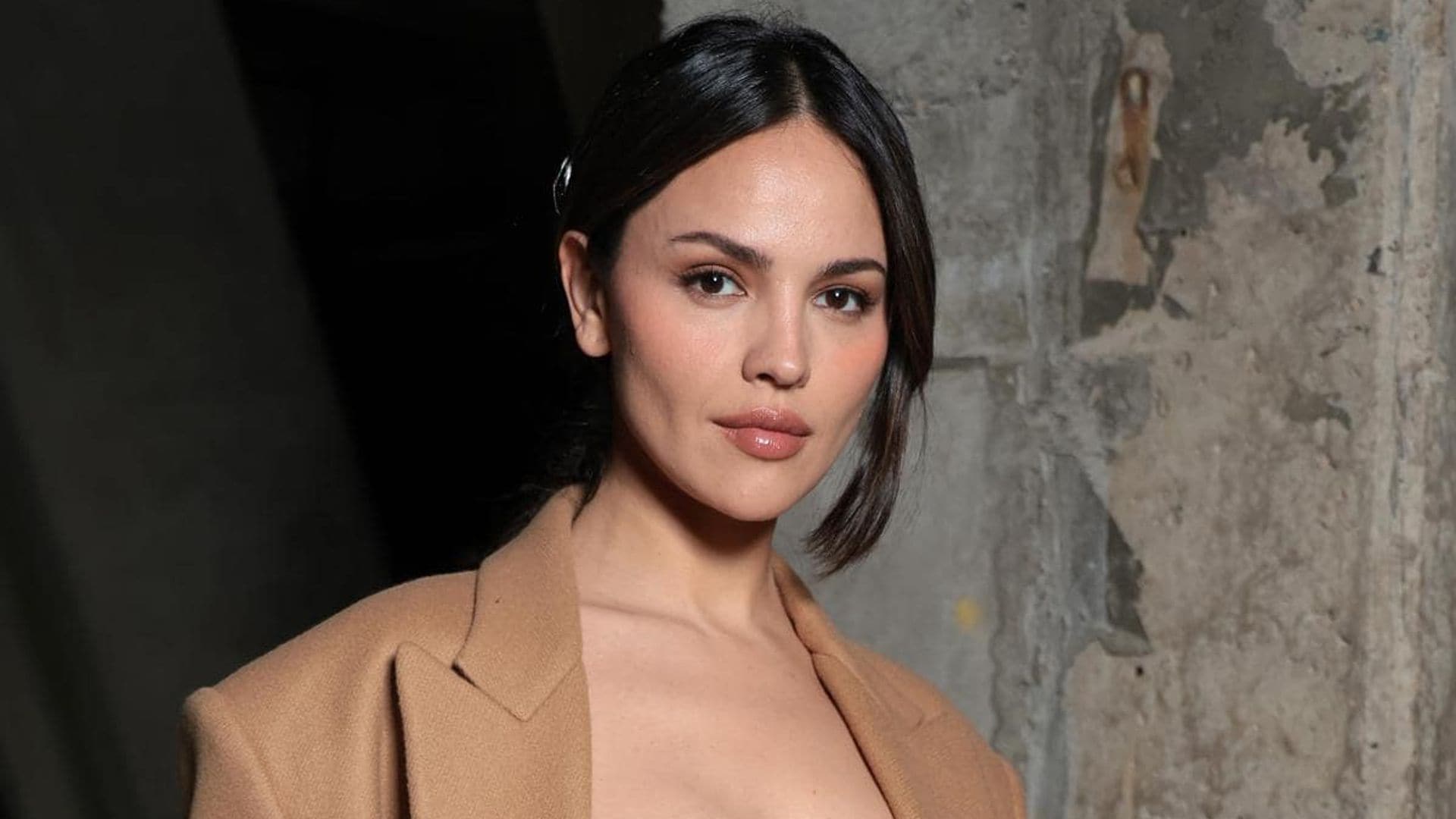 Eiza Gonzalez stuns in beige at Gucci Cruise 2025