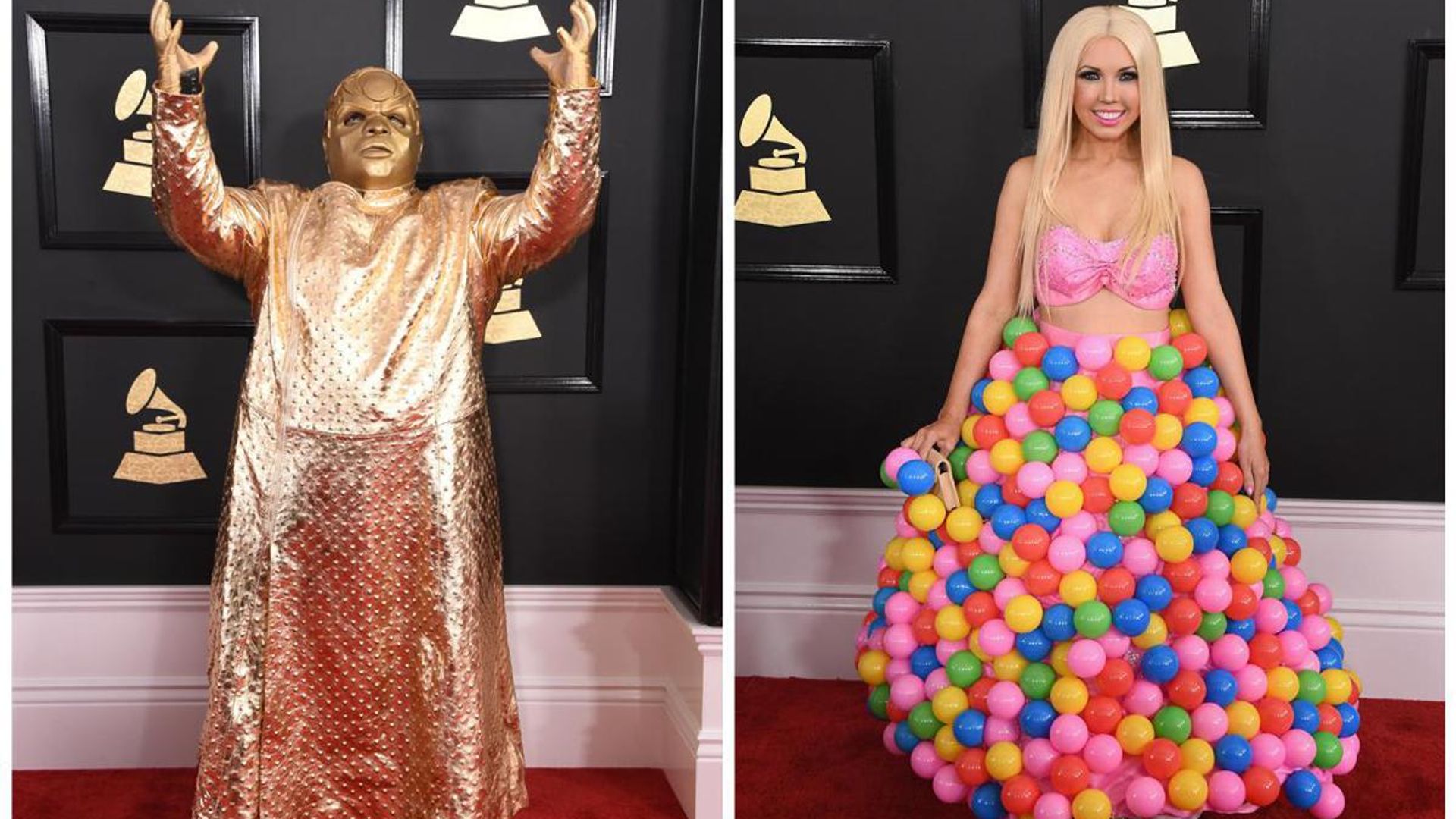 Ten of the craziest, most unforgettable looks at The GRAMMYs over the years