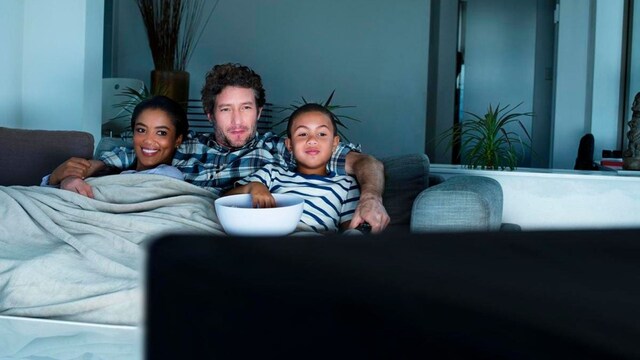 watching TV