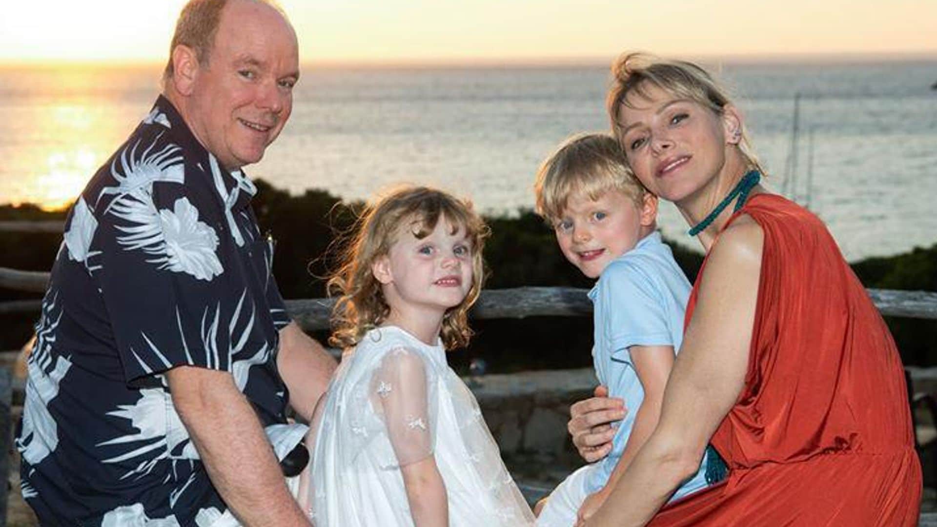 Princess Charlene’s twins wear face masks in public for the first time
