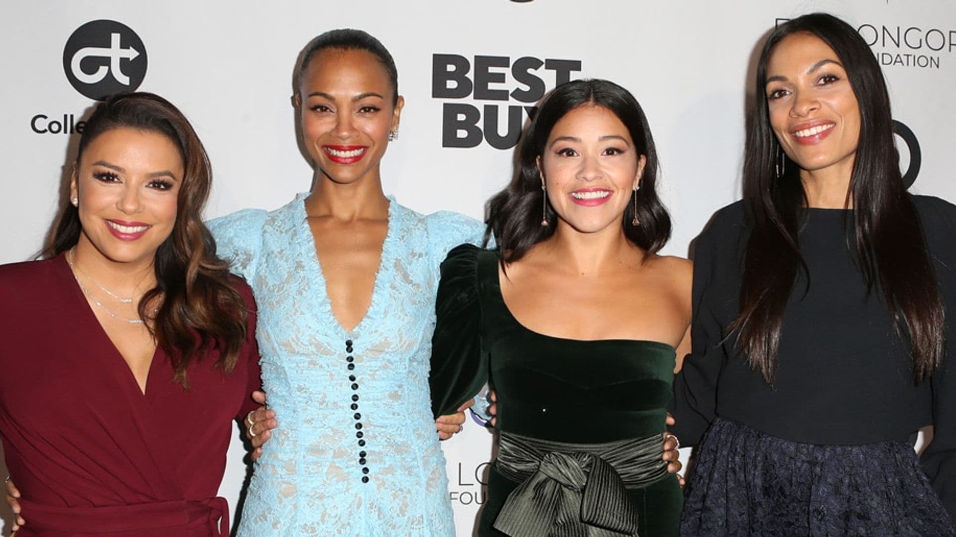 Eva Longoria tagged fellow Latina Powerhouse Zoe Saldana for #WomenDancingTogether challenge