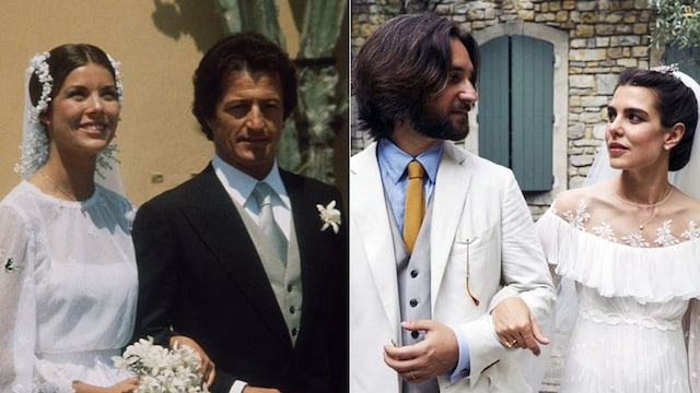 charlotte casiraghi caroline wedding dress