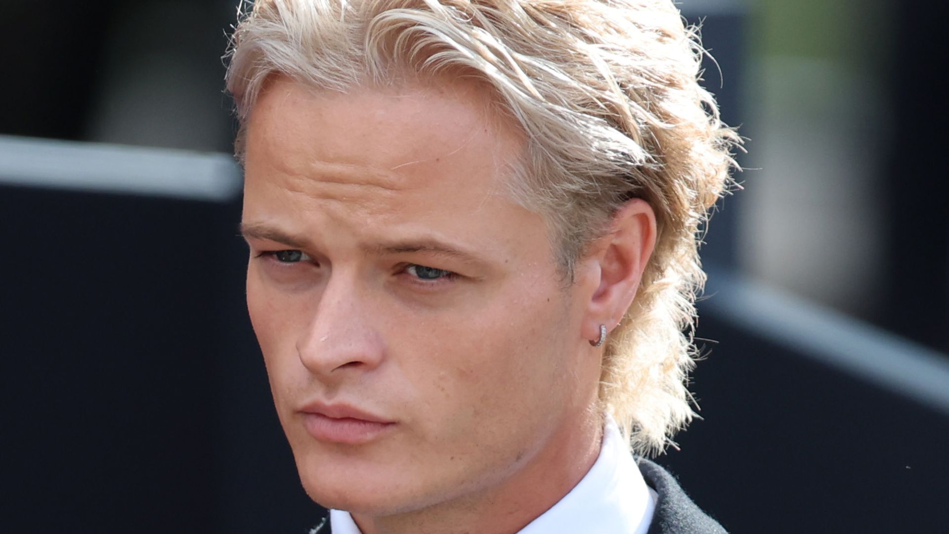 Marius Borg during the funeral of King Harald