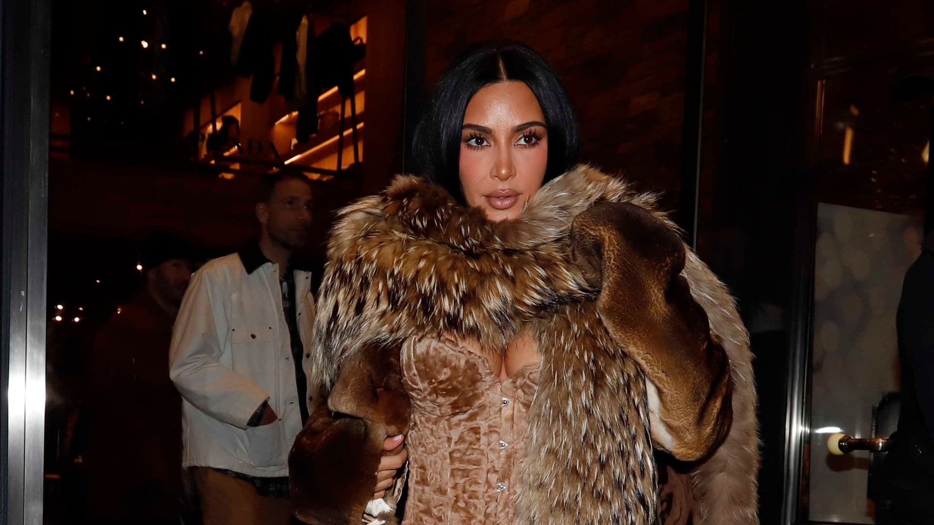 You won’t believe where Kim Kardashian wore this larger-than-life winter look to