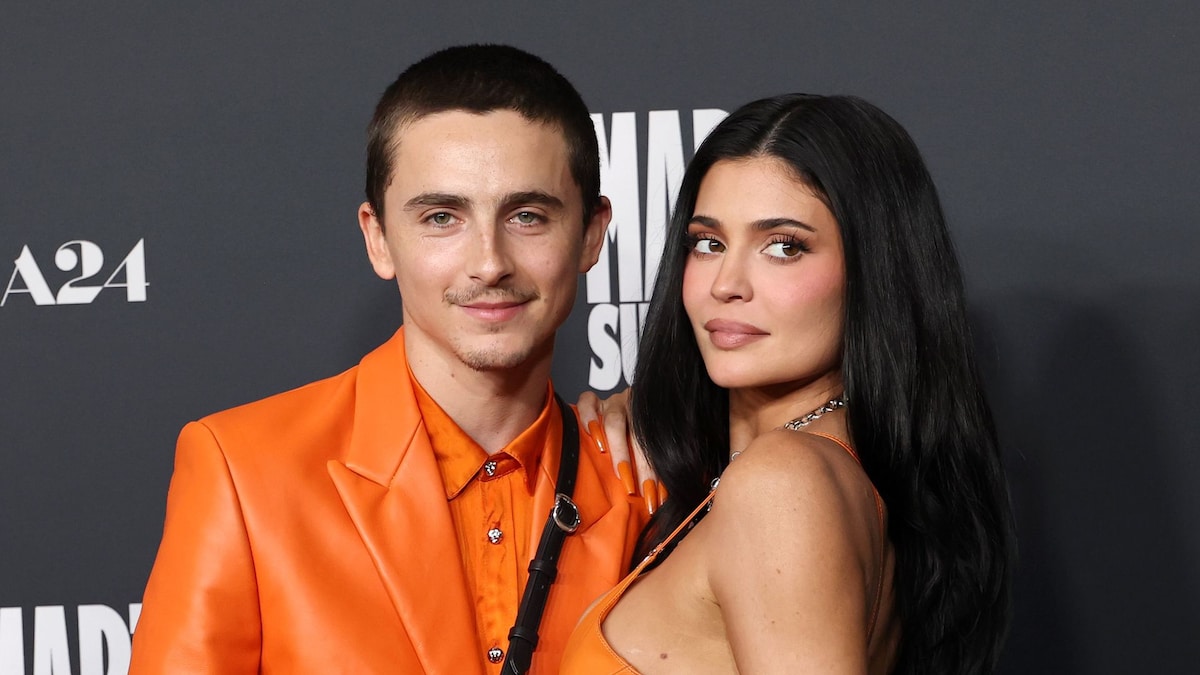 Timothée Chalamet and Kylie Jenner pose in matching orange looks, shutting down breakup rumors at ‘Marty Supreme’ premiere