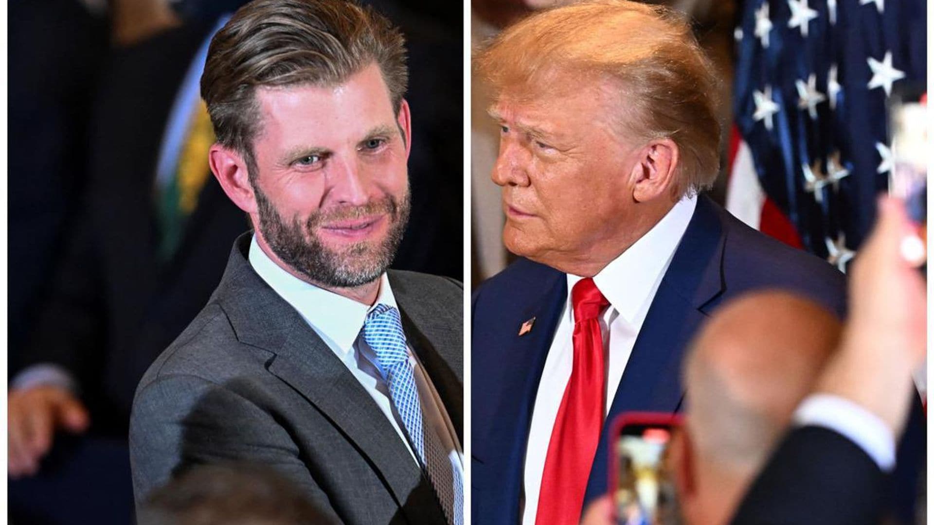 Eric Trump seen before dad’s arraignment at same restaurant as Michael Jordan and wife Yvette Prieto