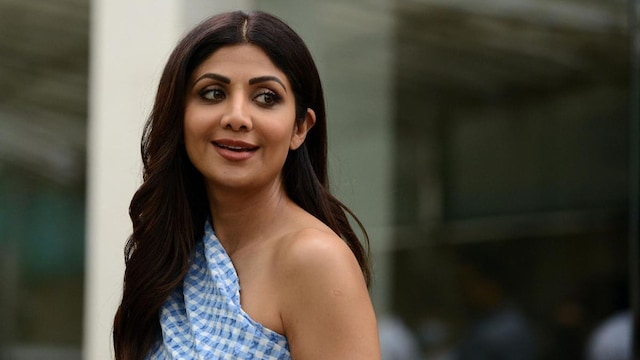 Shilpa Shetty poses for a picture during the song preview of the upcoming movie "Hungama 2", in Mumbai on June 19, 2021.