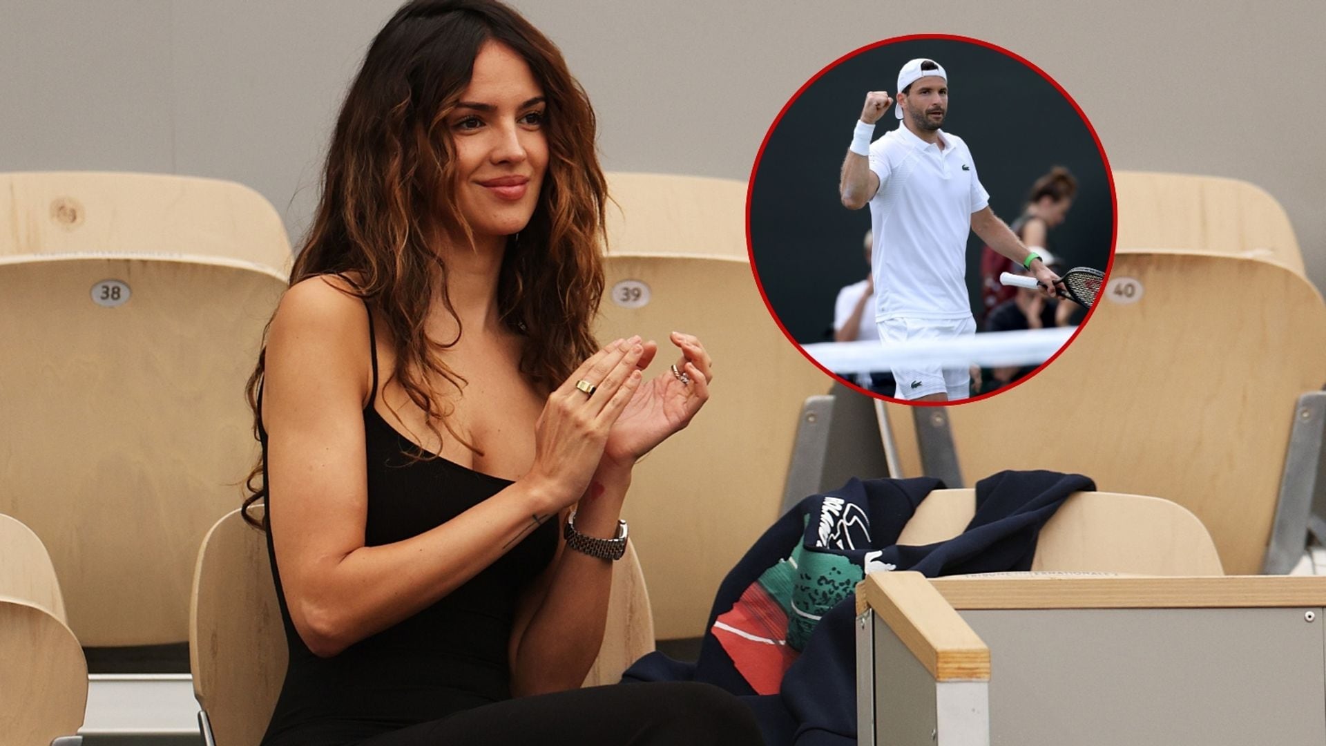 Eiza González shows she's Grigor Dimitrov’s biggest fan at Wimbledon