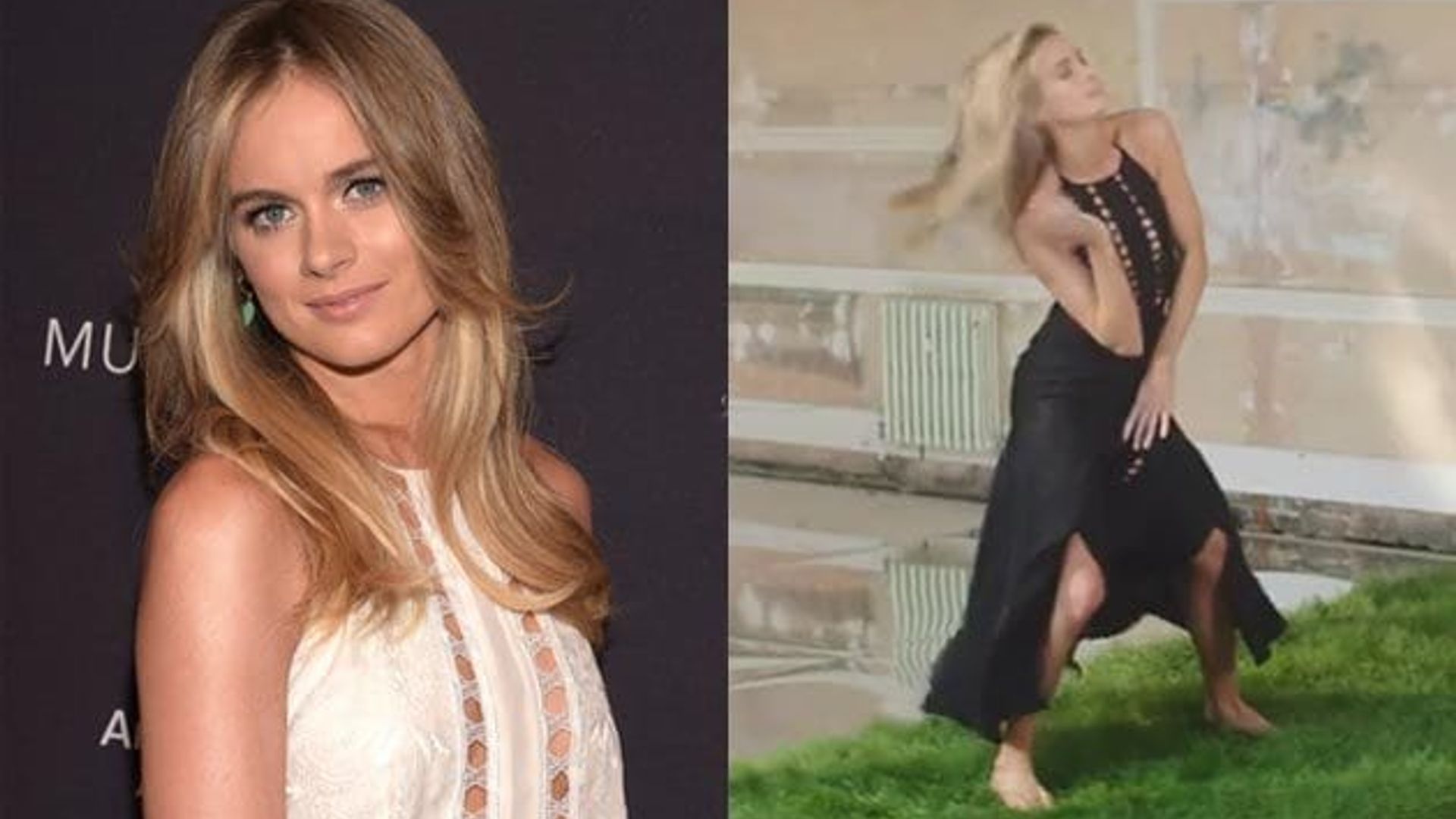 Cressida Bonas shows off her dance moves for Mulberry