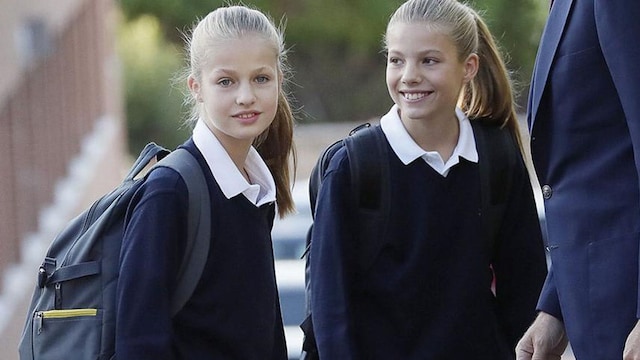 La princesa Leonor y la infanta Sofia regresan a la escuela