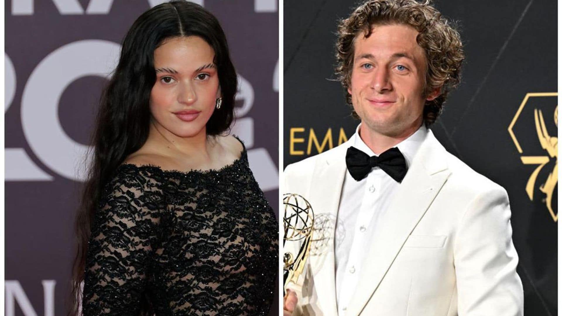 Rosalia and Jeremy Allen White look in love while eating Mexican in LA