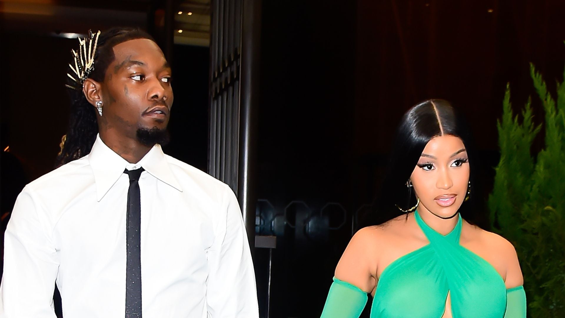 Offset and Cardi B are seen on September 13, 2023 in New York City.