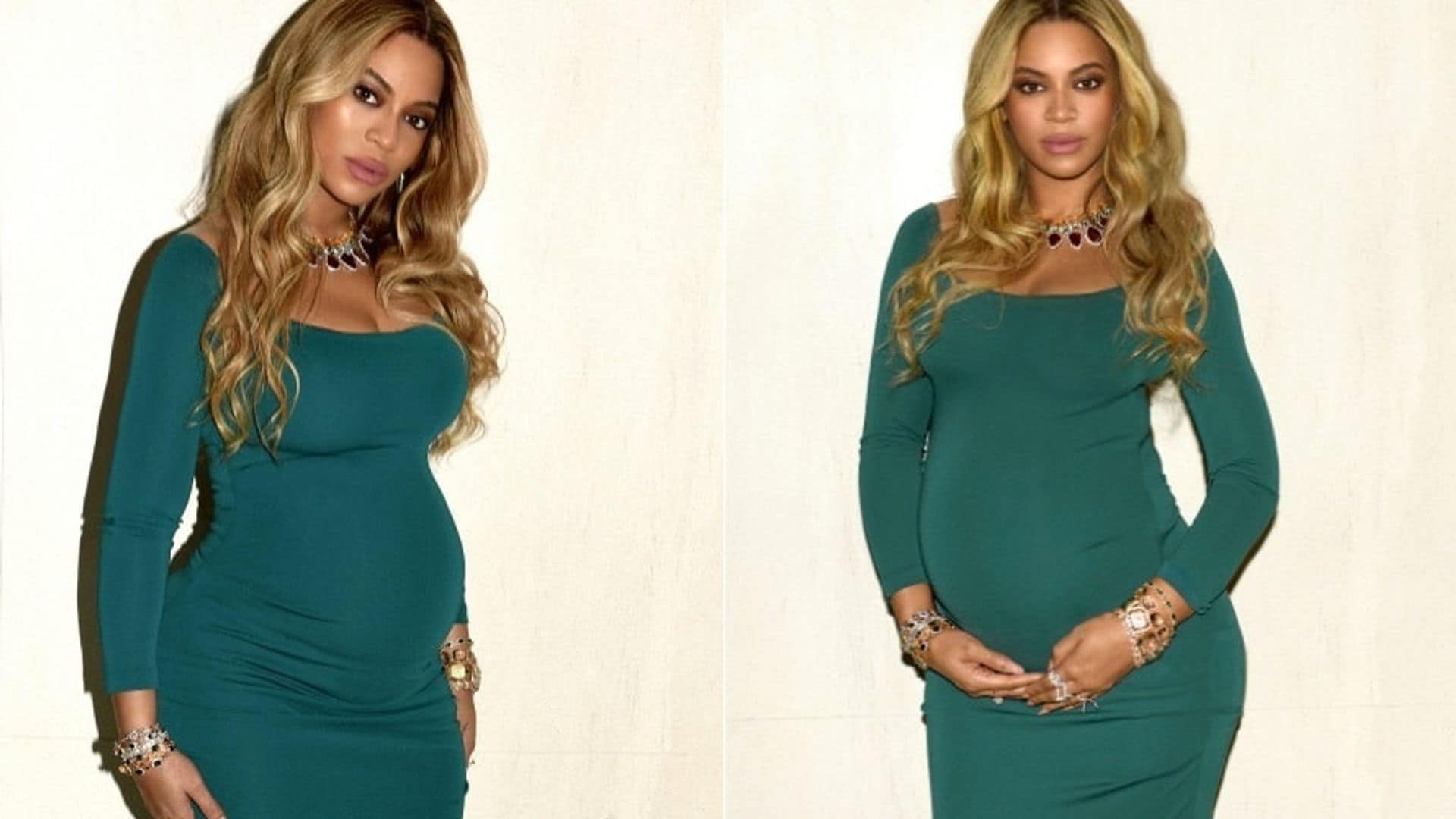 Beyoncé dresses up her baby bump in a dress that costs under $500