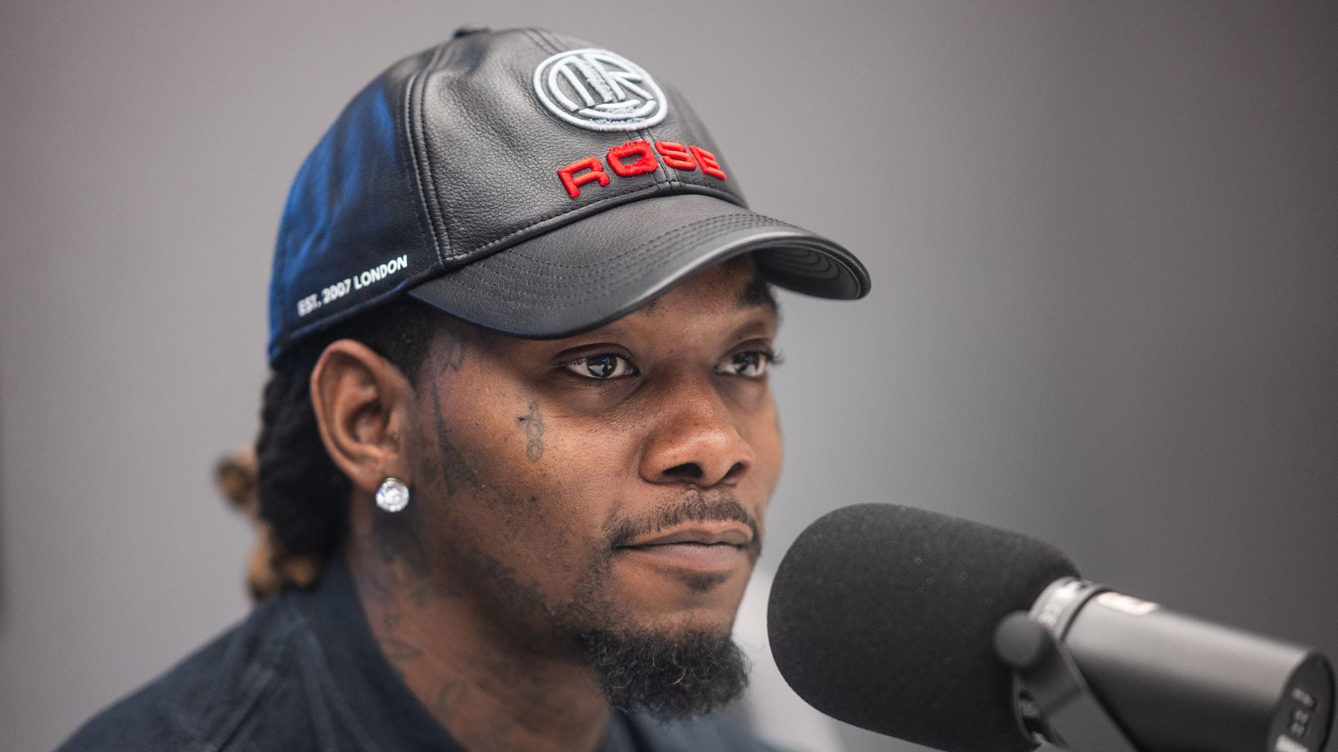 ATLANTA, GEORGIA - AUGUST 28: Rapper Offset attends Offset Visits The Ferrari And BT Show On 96.1 The Beat on August 28, 2025 in Atlanta, Georgia. (Photo by Prince Williams/WireImage) 