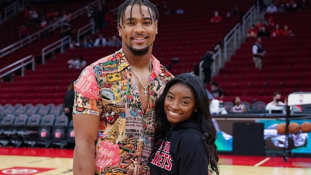 Simone Biles and Jonathan Owens