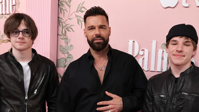 Ricky Martin and his sons Valentino and Matteo